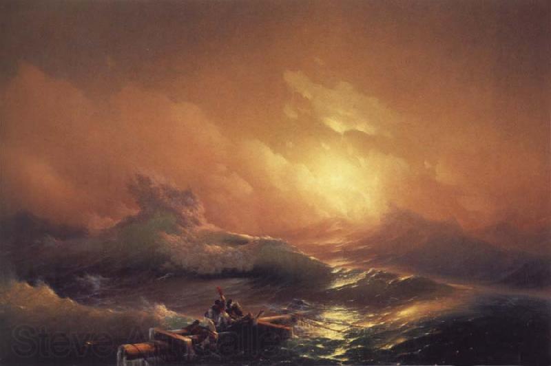 Ivan Aivazovski The Ninth Wave Norge oil painting art